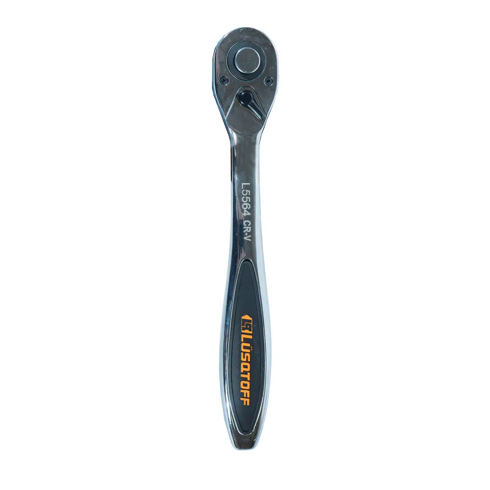 Llave crique enc 1/2" 260mmL comfort grip 90 dientes L5564 LUSQTOFF