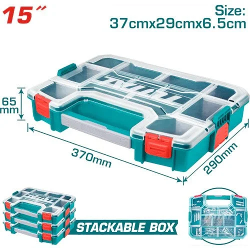 Estuche organizador apilable 381mm (15") TPBX1151 XCP00015M TOTAL