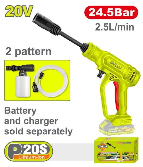 Hidrolavadora 20V 24.5 Bar BRUSHLESS SOLO DTQX0120 DI20HL240 DYLLU