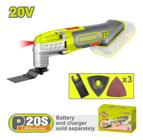 Herramienta multipropósito oscilante 20V 20000rpm + accesorios SOLA DTMUP5020 DI20MH000 DYLLU