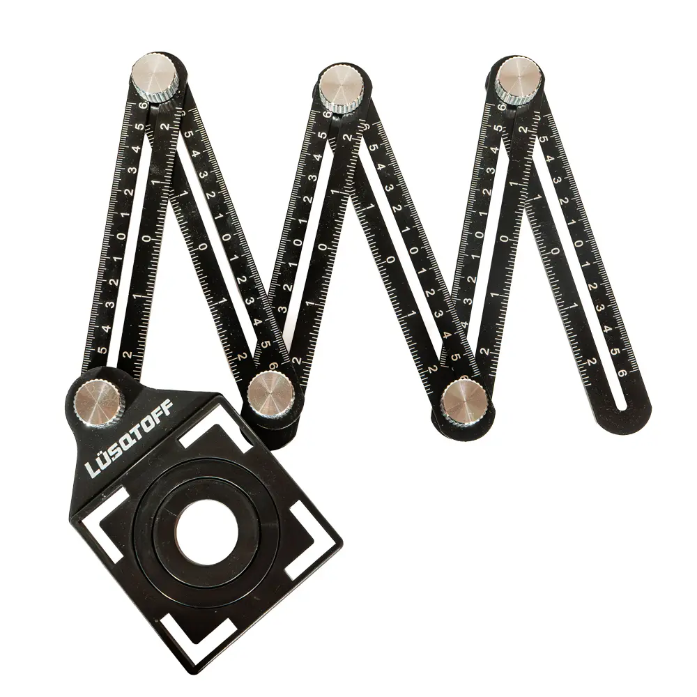Regla de aluminio plegable p-agujeros colocacion ceramica L7018 LUSQTOFF