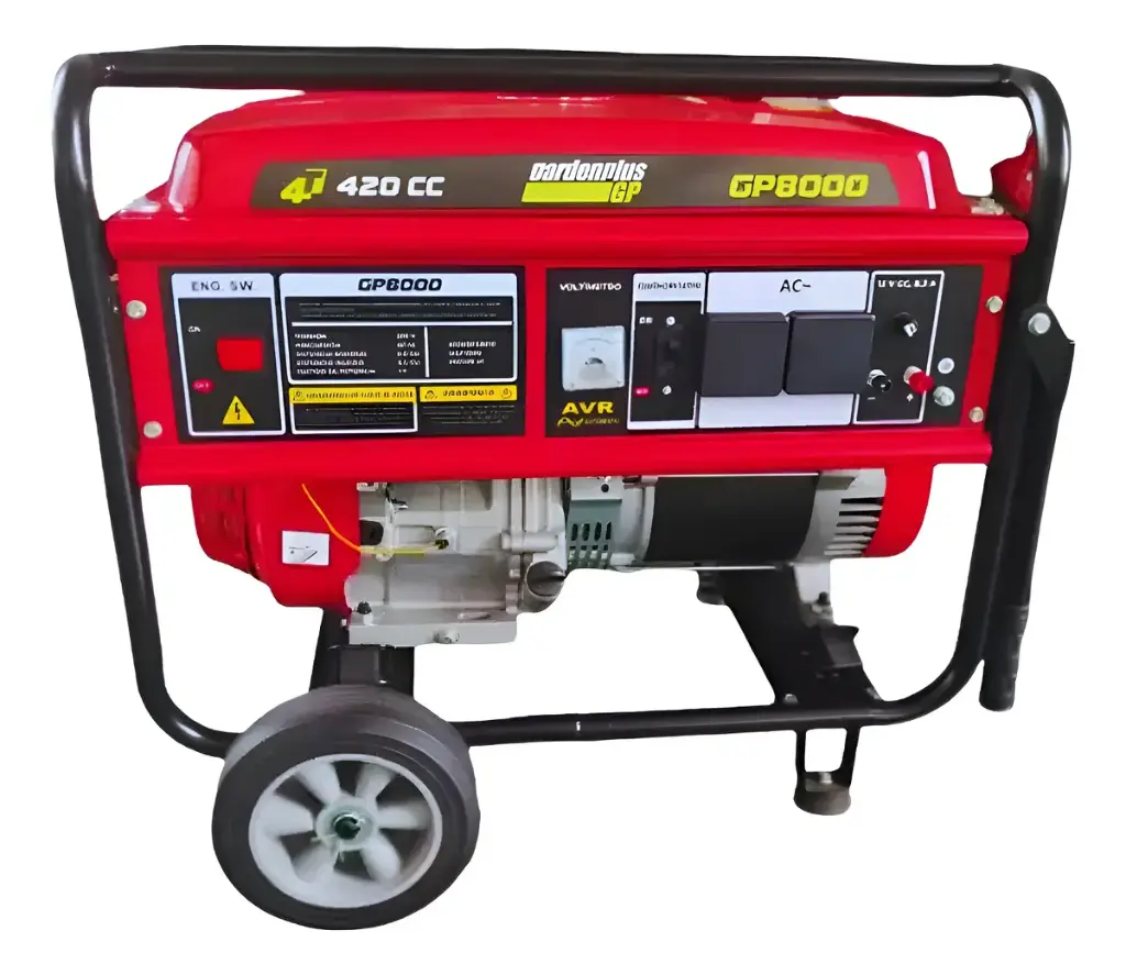 Grupo electrógeno generador 8,0KVA 8000W 4T 220V 12hs 420cc 15HP arranque manual 76KG GP8000 GARDEN PLUS by LUSQTOFF