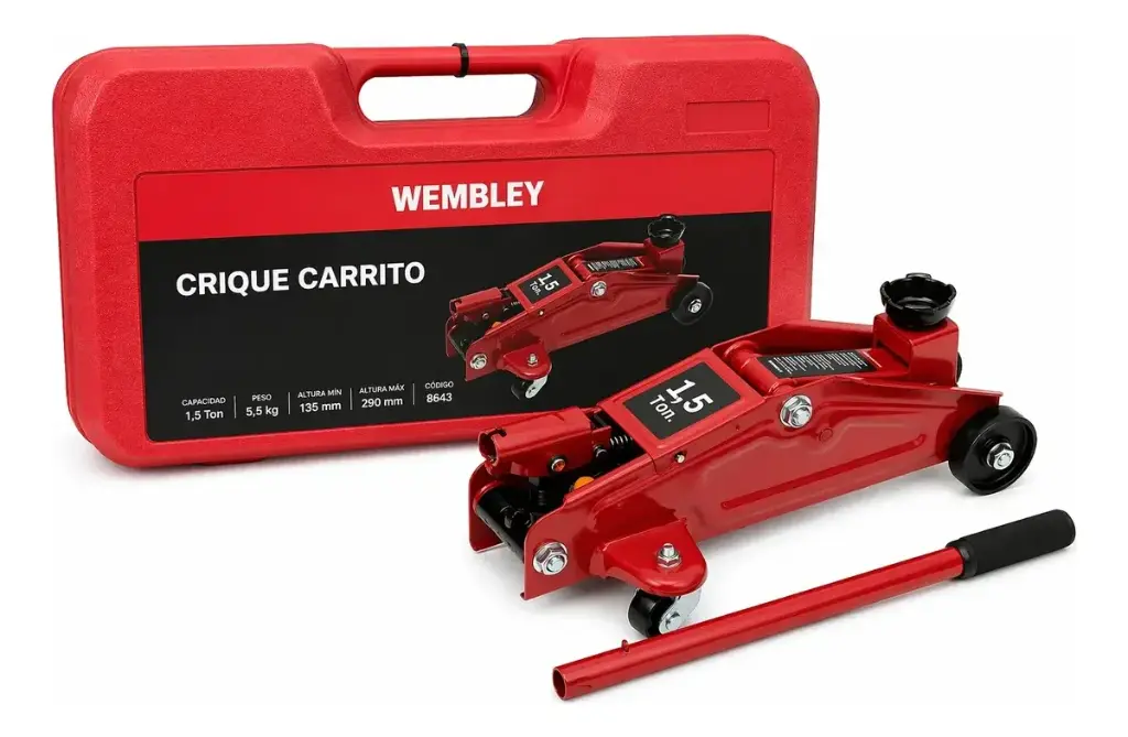 Crique carrito 1,5 TON (Caja Plástica) WEMBLEY® 8643 WEMBLEY By BREMEN