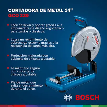 Cortadora sensitiva D355 (14")  2200W GCO 220 0601B560H0 BOSCH