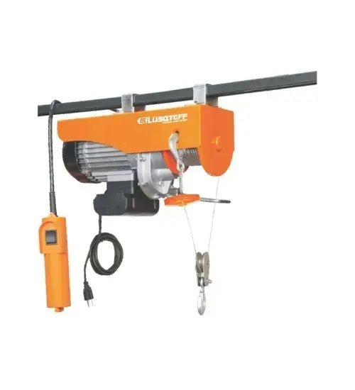 Aparejo eléctrico   500/1000kG 1600W 12/6M N3 LUSQTOFF