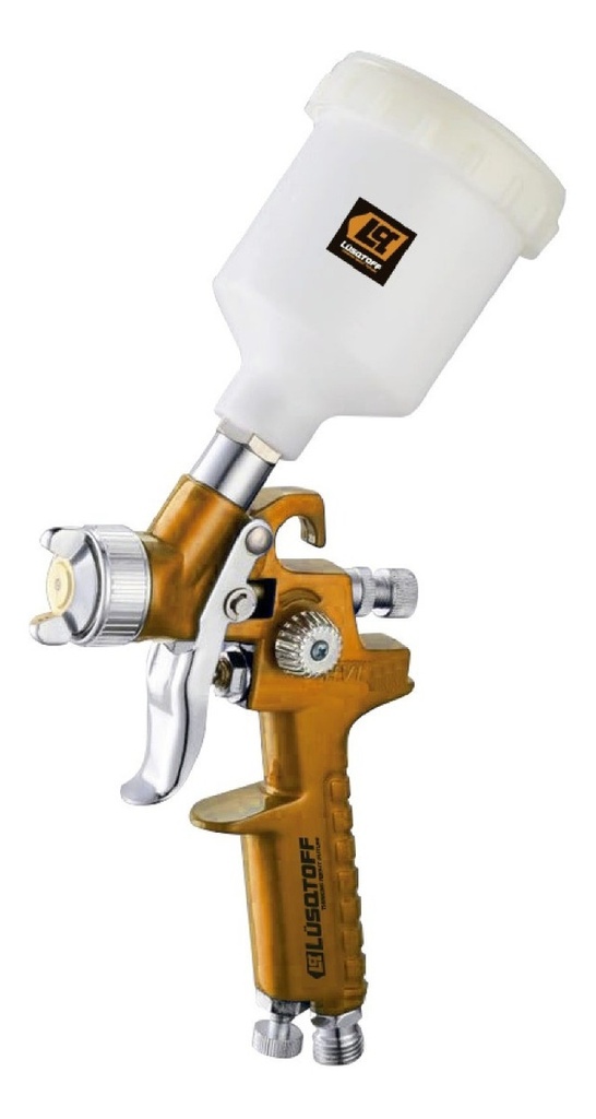 Pistola p-pintar a gravedad  0,6Lto pico 1,4mm HVLP AS-1004 LUSQTOFF