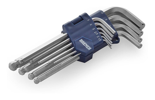 Llaves Allen Jgo M  10p cardanica S2 7096 BREMEN