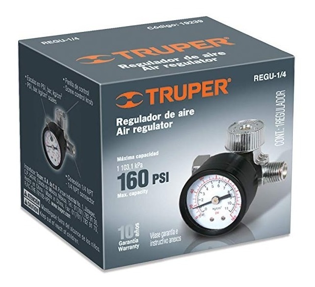 Regulador de aire  1/4" TRUPER 19239 REGU-1-4 nº
