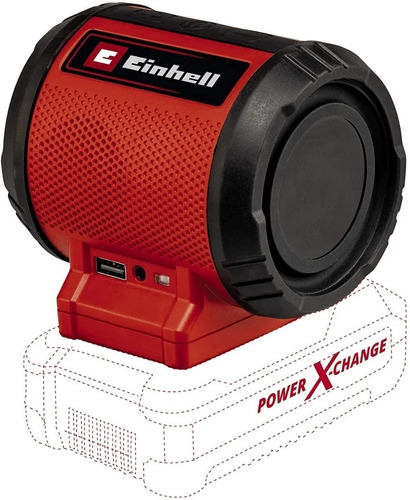 Parlante bluetooth   3Wx 2 inalamb USB s-bat EINHELL TC-SR 18 LI BT Solo 4514150 nº