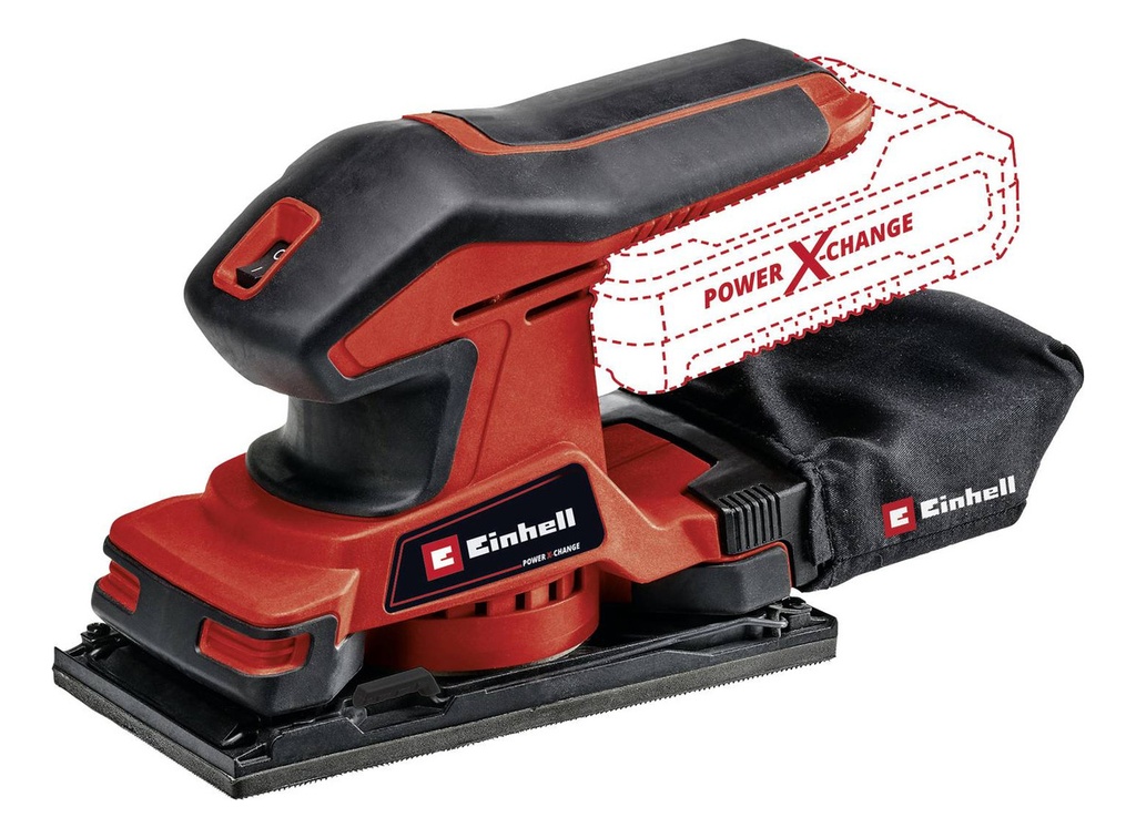 Lijadora orbital  187x90mm s-bateria EINHELL TC-OS 18/187 Li Solo 4460725 nº