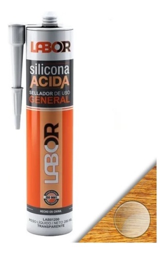 [JL9N] Sellador silicona  280ml TRA acido LABOR LAB01200 PR No indica nº