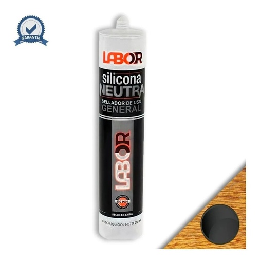 [JL9S] Sellador silicona  280ml NEG neutro LABOR LAB01212 PR No indica nº