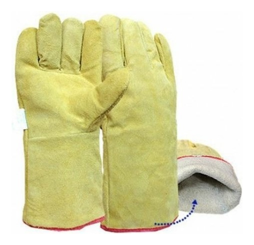 [0VEW] Guante descarne p-soldador forrado Par