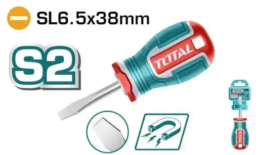 [LXK8] Destornillad p-plana d 6,5   38mmL CrV TSDSL6038 XDPI60381 TOTAL