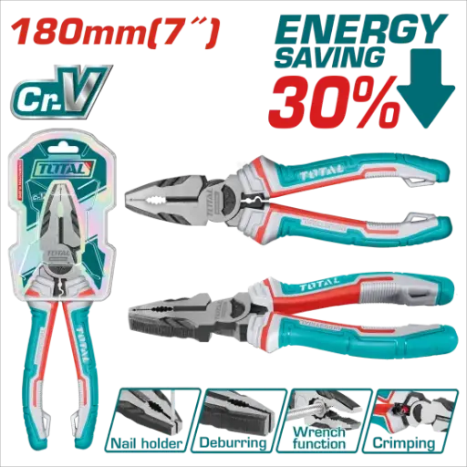 [LXQ6] Pinza electricista universal 180mmL (7") THT210706S XPIIH1800 TOTAL 