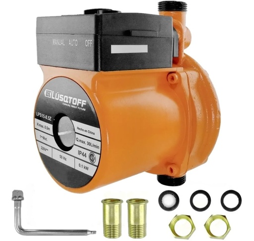 [PVU5] Bomba presurizadora  0,13HP 220V 1800L/h c-soporte pared LPS15-8.5Z LUSQTOFF