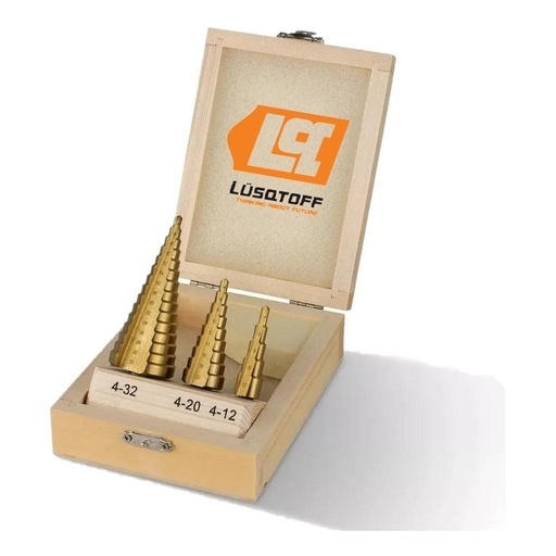 [E1OQ] Mechas escalonadas 3 Piezas 4 a 32mm SET 1 SMEL1-8 LUSQTOFF