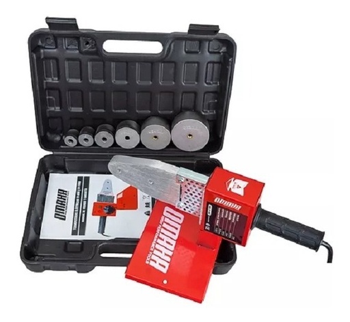 [E1PM] Termofusora 1000W  6 boquillas 20/ 63mmD maletín plástico TF-1000 OMAHA