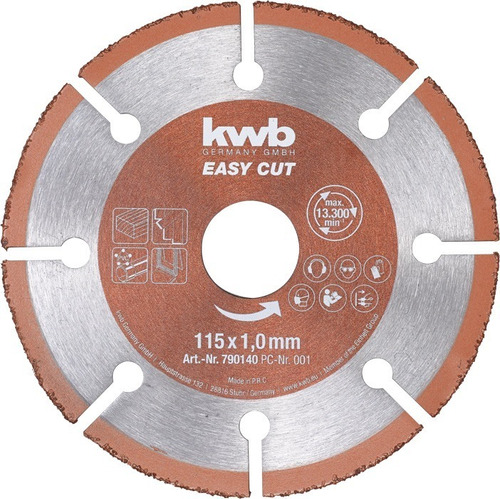 [9XFD] Disco diamantado 115 universal multimaterial EASY-CUT HM 49790140 EINHELL KWB n°