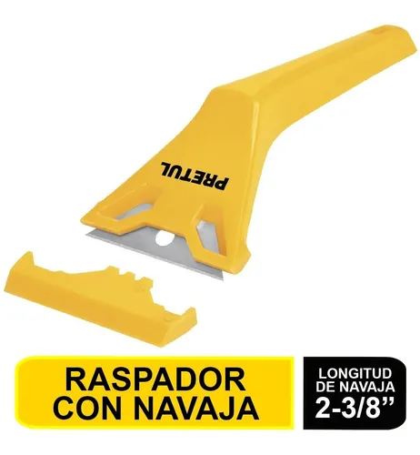 [24055] Raspador plástico rasqueta con navaja RASP-P 24055 PRETUL n°