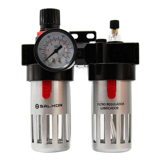 [FRLP6000] Filtro regulador lubricador 1/4" FRL 601.FRLP6000 SALKOR