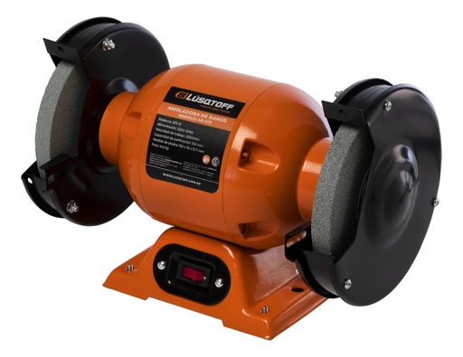 [TEU2] Amoladora de banco 0,50HP 150mm 2950rpm 375W AB-375 LUSQTOFF