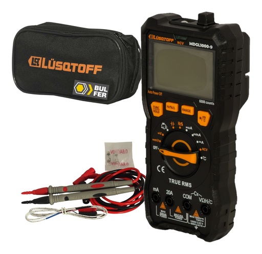 [MDGL1000-9] Tester multímetro digital CA:1000V CC: 750V TRUE RMS MDGL1000-9 LUSQTOFF