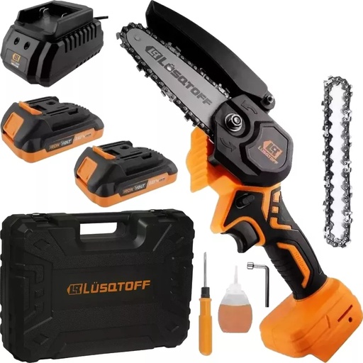 [MML40-9BK] Electrosierra inalámbrica 18V + kit 2 baterías 2.0A IRON VOLT MML40-9BK LUSQTOFF