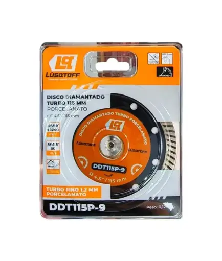 [DDT115P-9] Disco diama D115  d22 turbo fino porcelanato DDT115P-9 LUSQTOFF
