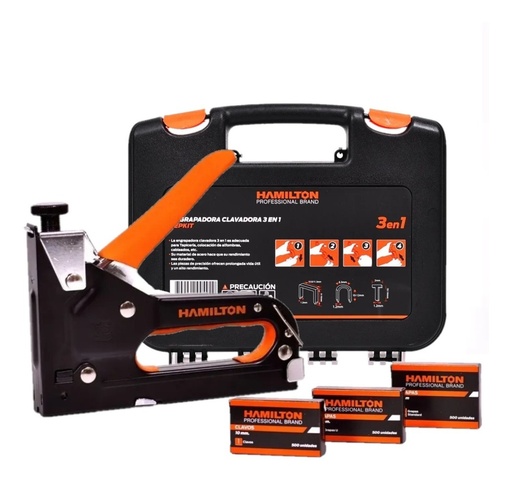 [ZE7H] Engrapadora Clavadora Manual Profesional 3 En 1 PEPKIT HAMILTON