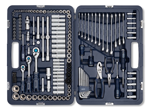 [MECHANIKER] Juego de bocallaves  1/4-3/8-1/2"  160p c-crique MECHANIKER 8010 BREMEN