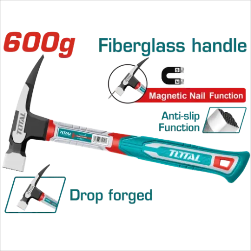 [THCH61060] Martillo manual techista imán 600Gr man-fibra THCH61060 XMT006000 TOTAL