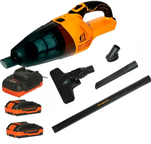 [LA3.8-8BK] Aspiradora  18V 4.3kpa  650ml inalamb + 3 boquillas + Bat + Cargador IRON VOLT LA3.8-8BK LUSQTOFF