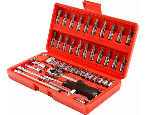 [JBK-46] Set kit bocallaves 1/4" 46 piezas JBK-46 OMAHA