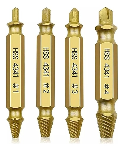 [RU23051] Extractor tornillo mecha macho izq Jgo  4p RUHLMANN RU23051 Jueg