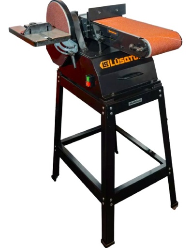 [LCML750-9] Lijadora de banda con banco 150x1219mm + disco 254mm 750W  2980rpm BLACK SERIES LCML750-9 LUSQTOFF