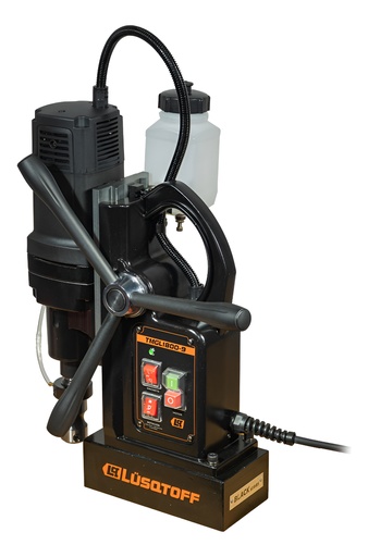 [TMGL1800-9] Taladro base magnética 1800W 17000N 190mm prof p-Fresa 12-60mm + adaptador y mandril 16mm TMGL1800-9 LUSQTOFF