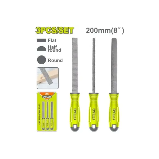 [DMDBS3E00] Set de 3 escofinas 200mm 8" DTSF1403 DMDBS3E00 DYLLU