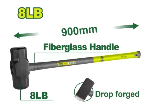 [DMMMMD360] Maza de demolición 3600gr 8Libras x900mmL DTHM4308 DMMMMD360 DYLLU