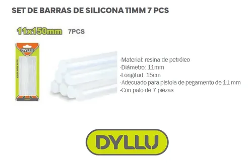 [DCSCBS110] Set de Barras de Silicona 11mm 7 Pcs gruesa DTGJ5515 DCSCBS110 DYLLU