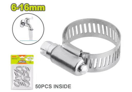 [DCCPAA100] Abrazadera de acero 6-16mm banda 9mm DTHU1901 DCCPAA100 DYLLU