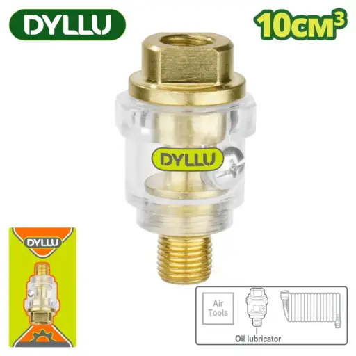 [DNANLA100] Lubricador de Aceite 10cc bronce rosca 1/4"GAS p-neumática DTEQ1601 DNANLA100 DYLLU
