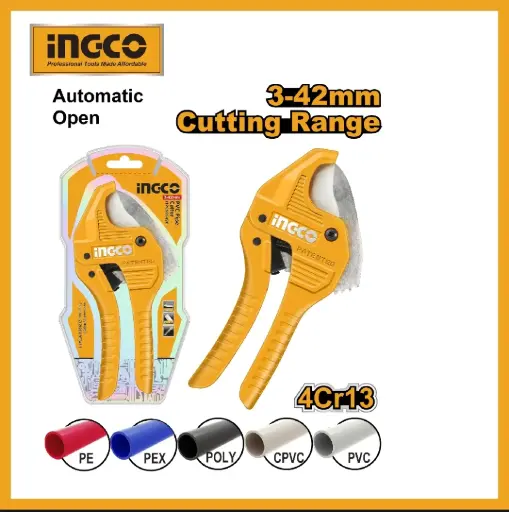 [HPCS05428] Tijera cortacaños PVC automática 3-42mm HPCS05428 INGCO