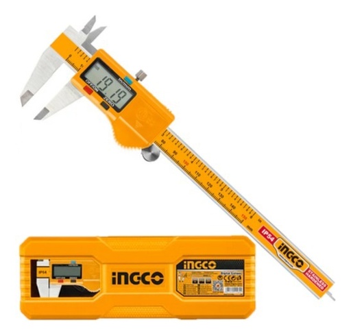 [HDCD28150] Calibre digital 150mm (6") IP54 + estuche plástico HDCD28150 INGCO