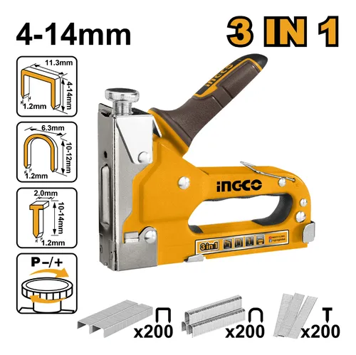 [HSG1405] Engrampadora manual 4-14mm 3 en 1 HSG1405 INGCO