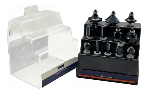[7619B] Juego Set de fresas para router en JUEGO x 12 Pzs. 7619 BREMEN
