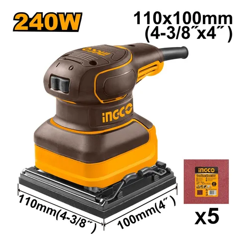 [PS2416-4] Lijadora orbital palma 240W 110x100mm 220V PS2416-4 INGCO