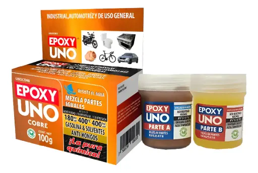 [FUADSASA3927] Adhesivo Epoxy Uno Uso General Cobre X 100 Gr  FUADSASA3927 FUSION EPOXY