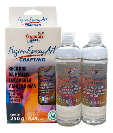 [FUADSASA3933] Adhesivo Epoxy Art Cristal Decoracion X 250 Gr  FUADSASA3933 FUSION EPOXY