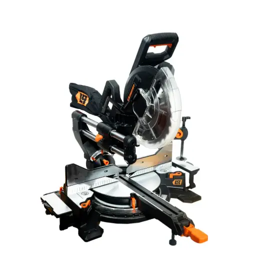 [LQI2400-9] Ingletadora telescópica D255 10" 2400W 4200rpm mesa extensible + 2 hojas madera y aluminio LQI2400-9 LUSQTOFF